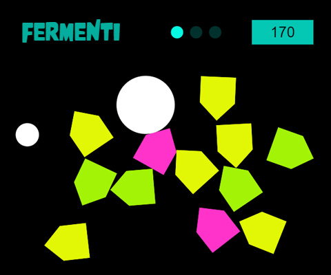 Fermenti is the game where you keep two odd sized balls in the air as long as you can as they ferment between rotating physics polygons