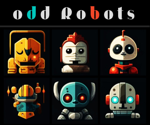 Odd Robots is so much fun!  We had the AI make 100 good robots and 100 bad robots and you have to guess which ones are which in the PWA Mobile App for the ZIM Mobile App Store. See if you can get your name on our LeaderBoard.