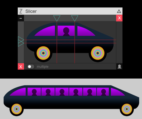 ZIM Slicer - for n-slicing and 9-slicing - code creativity