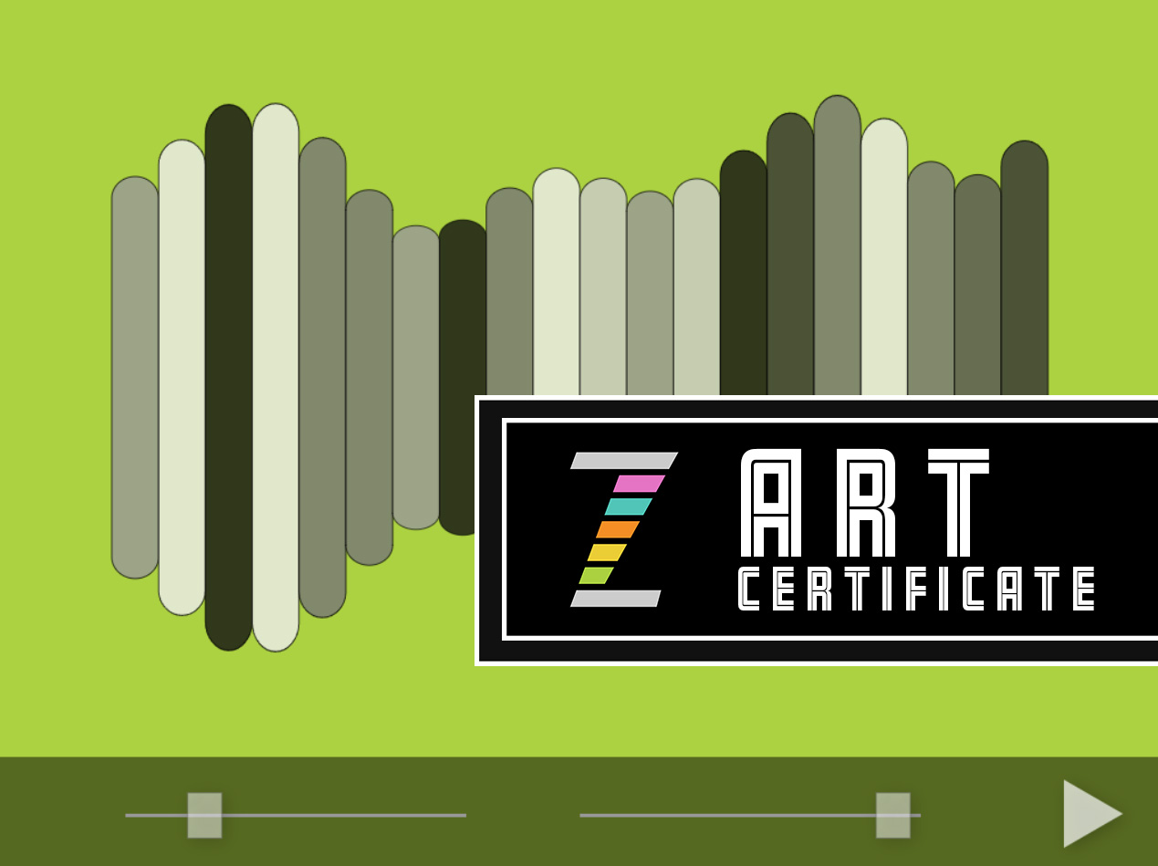 Art Certificate - ZIM JavaScript Canvas Framework
