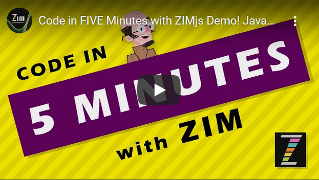 Code in Five Minutes with ZIM on YouTube Videos