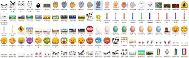 Screenshot of assets folder images