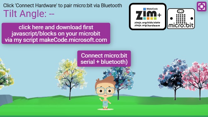Zapp: TILT microbit Pic(boy01): <left-pic-right>+ angle + FULL  (nokeyboard) | ZIM JavaScript Canvas Framework - Code Creativity