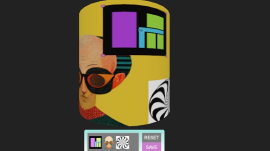 Zapp: Place multi-picture on 3D object cilinder + SAV as  texture.png  | ZIM JavaScript Canvas Framework - Code Creativity