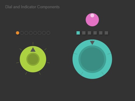 Zapp: <span style=color:#995599>Bits</span><br>Dials and Indicators! | ZIM JavaScript Canvas Framework - Code Creativity