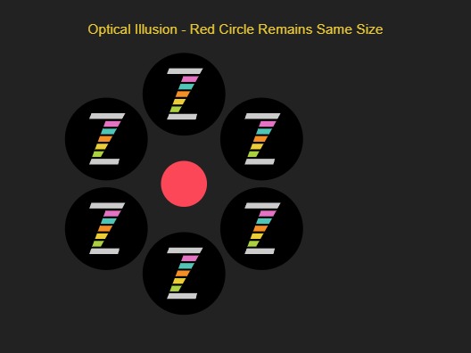 Zapp: <span style=color:#995599>Demo</span><br>Optical Illusion - Circles | ZIM JavaScript Canvas Framework - Code Creativity