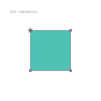 Zapp: <span style=color:#995599>Simple</span><br>Transform Handles | ZIM JavaScript Canvas Framework - Code Creativity