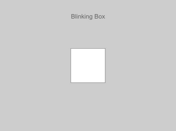 Zapp: <span style=color:#995599>Help</span><br>Blinking Box | ZIM JavaScript Canvas Framework - Code Creativity