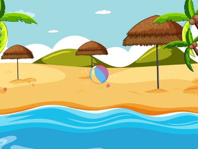 Zapp: <span style=color:#995599>Demo</span><br>Scrolling Beach Scene - Scroller and MotionController | ZIM JavaScript Canvas Framework - Code Creativity