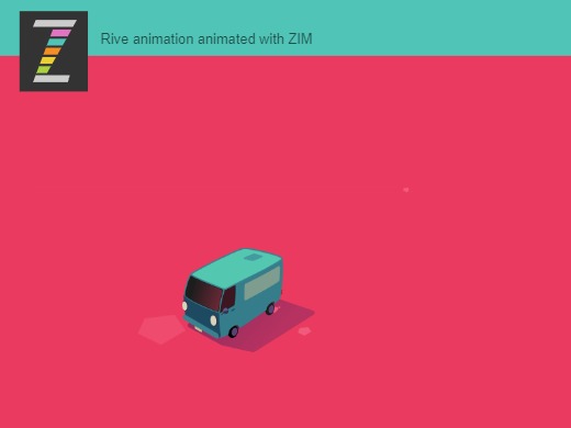 Zapp: <span style=color:#995599>Demo</span><br>Rive Animation in ZIM | ZIM JavaScript Canvas Framework - Code Creativity