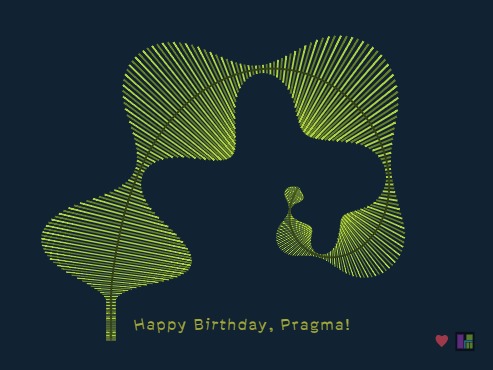Zapp: <span style=color:#995599>Demo</span><br>Happy Birthday Pragma - Fern | ZIM JavaScript Canvas Framework - Code Creativity