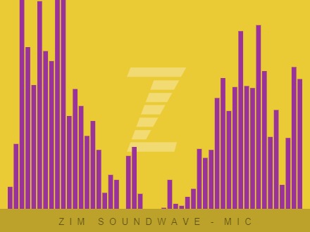 Zapp: <span style=color:#995599>Demo</span><br>ZIM SoundWave with Mic | ZIM JavaScript Canvas Framework - Code Creativity