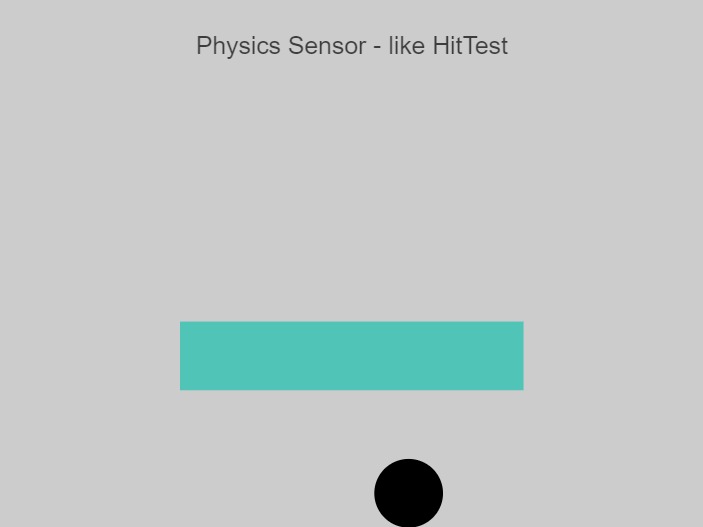 Zapp: <span style=color:#995599>Demo</span><br>Physics Sensor - Like HitTest | ZIM JavaScript Canvas Framework - Code Creativity