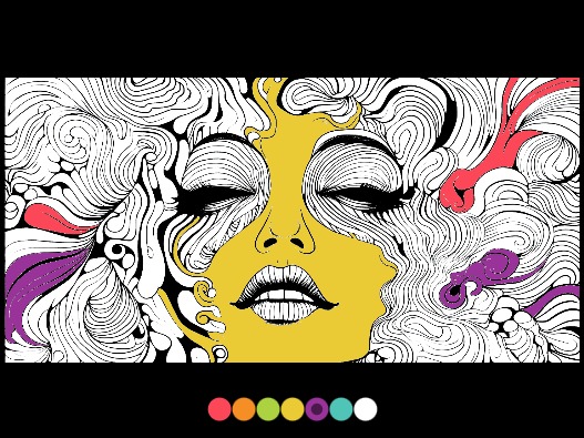 Zapp: <span style=color:#995599>Demo</span><br>Coloring a Picture (Shortened) with addBitmapData() and color() | ZIM JavaScript Canvas Framework - Code Creativity