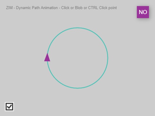 Zapp: <span style=color:#995599>Demo</span><br>Animation on an Editable Path | ZIM JavaScript Canvas Framework - Code Creativity