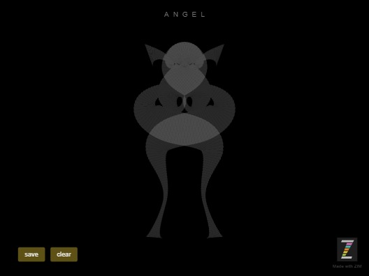 Zapp: <span style=color:#995599>CodePen</span><br>ZIM Angel Maker | ZIM JavaScript Canvas Framework - Code Creativity