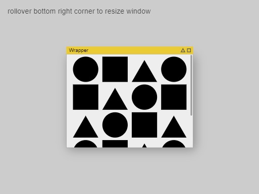 Zapp: <span style=color:#995599>Help</span><br>Window with Wrapper and Resize | ZIM JavaScript Canvas Framework - Code Creativity