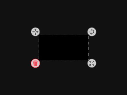 Zapp: <span style=color:#995599>Help</span><br>Custom Transform Icons with Move, Rotate, Resize, and Delete | ZIM JavaScript Canvas Framework - Code Creativity