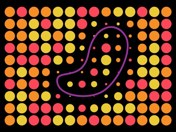 Zapp: <span style=color:#995599>Demo</span><br>Distance from Path - Example 1 | ZIM JavaScript Canvas Framework - Code Creativity