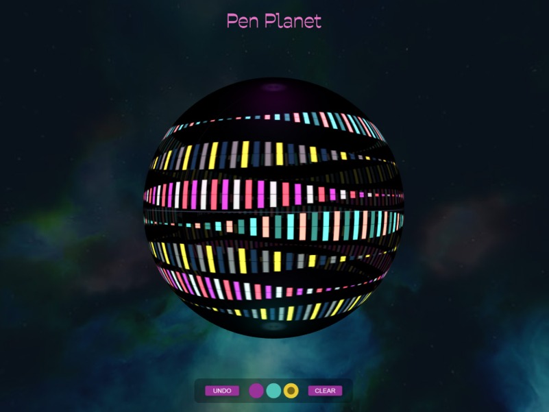 Zapp: <span style=color:#995599>Demo</span><br>Pen Planet - TextureActive with Pen | ZIM JavaScript Canvas Framework - Code Creativity