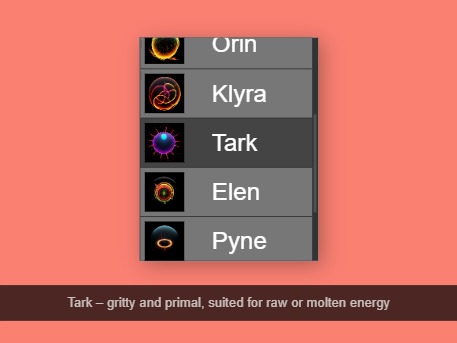 Zapp: <span style=color:#995599>Demo</span><br>Icons in List | ZIM JavaScript Canvas Framework - Code Creativity