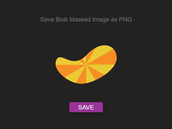 Zapp: <span style=color:#995599>Help</span><br>Save Pic with Blob as Mask of Image | ZIM JavaScript Canvas Framework - Code Creativity